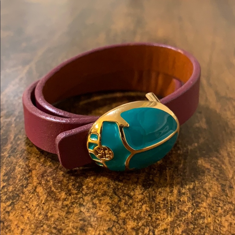 NWOT Tory Burch Scarab Beetle Wrap bracelet